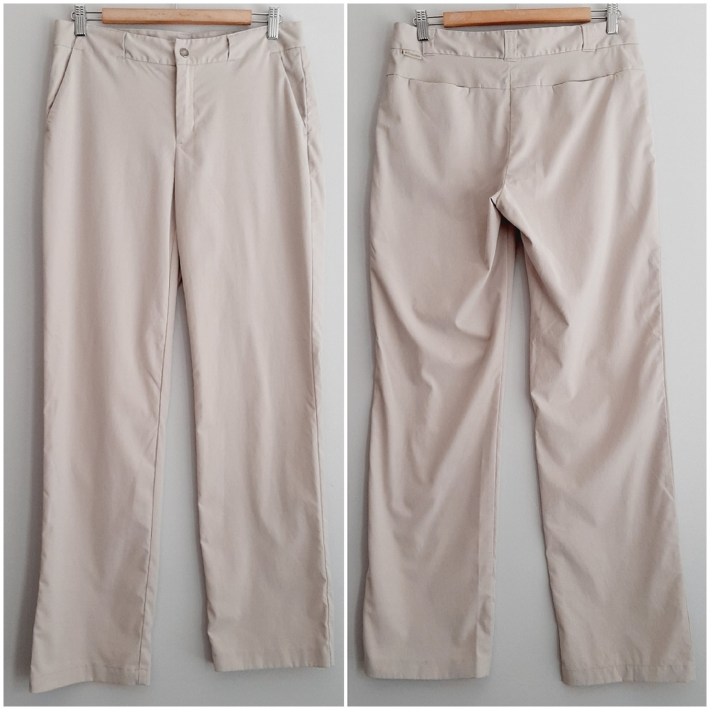 🍒 COLUMBIA Regular Fit Casual Pants Light Beige Sz 8 *Marks*